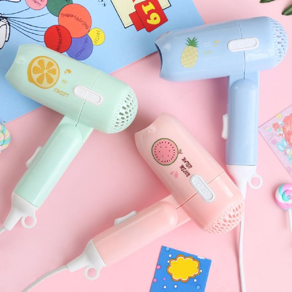 Máy Sấy Tóc Mini, Máy Sấy Tóc Du Lịch Nhỏ Gọn Họa Tiết Đáng Yêu