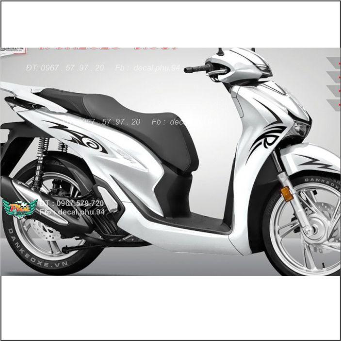 Tem Rời SH TRẮng 2020 Chỉ đen