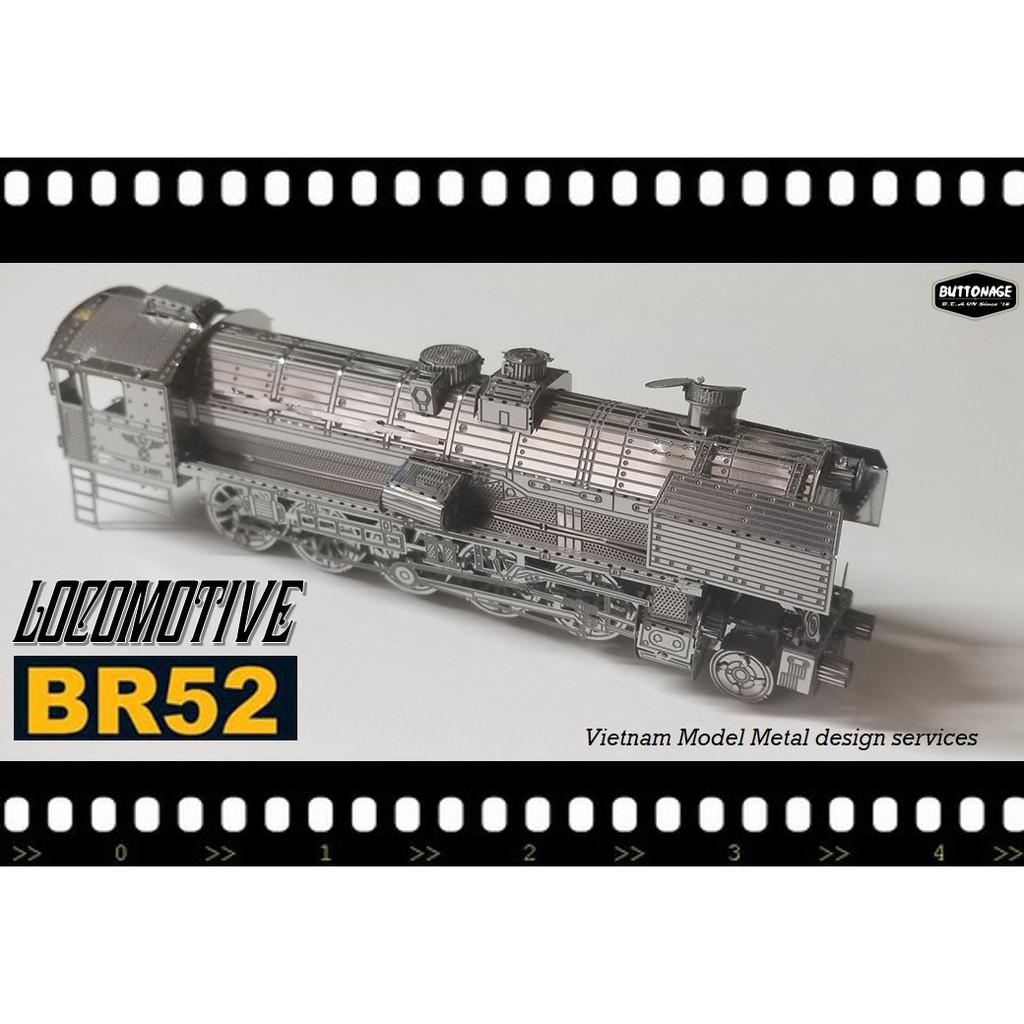Mô Hình Lắp Ráp 3d Đầu máy hơi nước BR52 - Đức