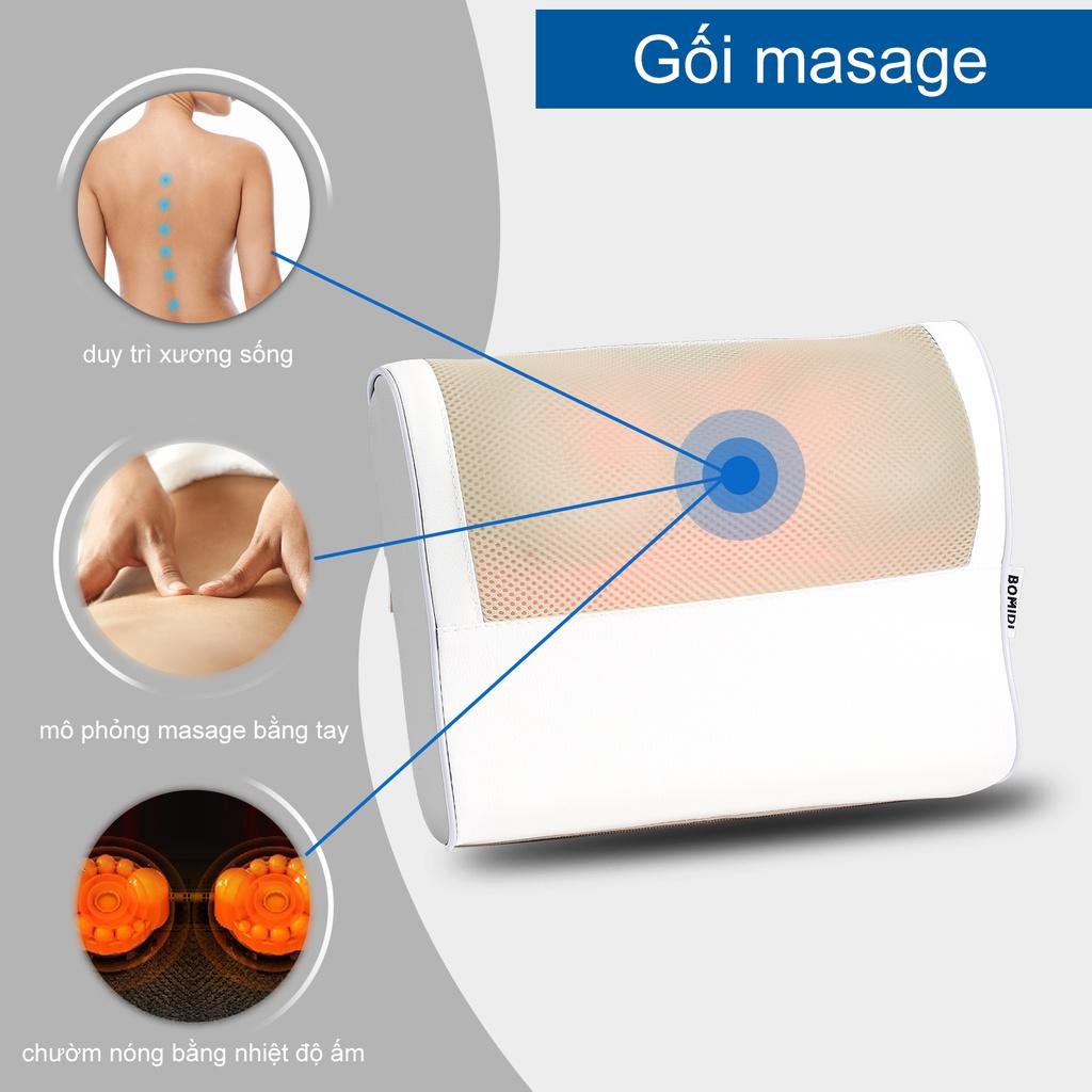 Gối Massage Hồng Ngoại Xiaomi Bomidi MP1- 20 Bi Trị Liệu , Mát Xa Cổ, Lưng, Vai Gáy - Hàng nhập khẩu
