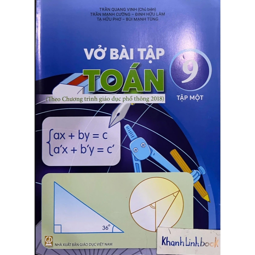 Sách - Vở Bài Tập Toán 9 (T1 +T2) (Theo chương trình giáo dục phổ thông 2018)