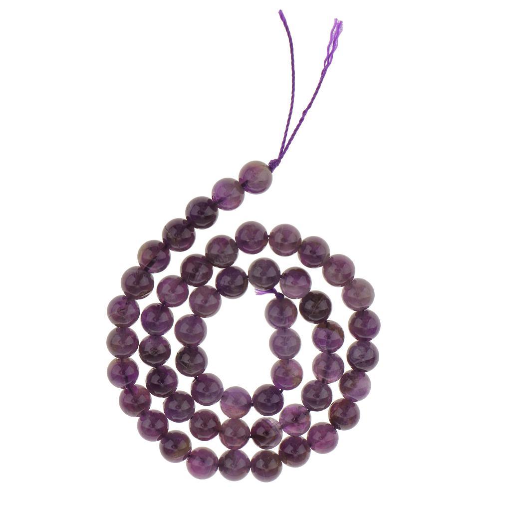 8mm Amethyst  Round Beads Strand 15inch