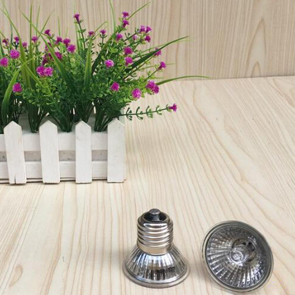 2x Pet Baby Bird Breeding Heating Bulb Heat Lamp Reptiles Daylight Lamp