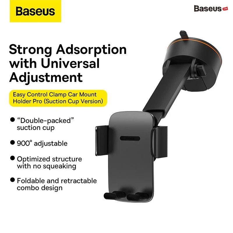 Giá Đỡ Điện Thoại Trên Ô Tô Baseus Easy Control Clamp Car Mount Holder Pro New 2022 - hàng chính hãng