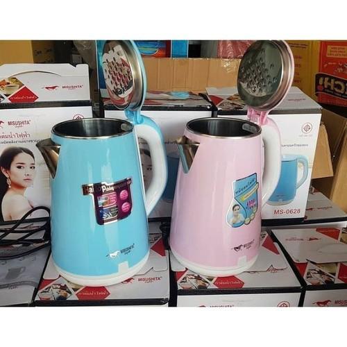 Ấm đun siêu tốc Thái Lan 2 lớp chống nóng - Bình đun nước siêu tốc 2.5L sôi nhanh - T2K Shop