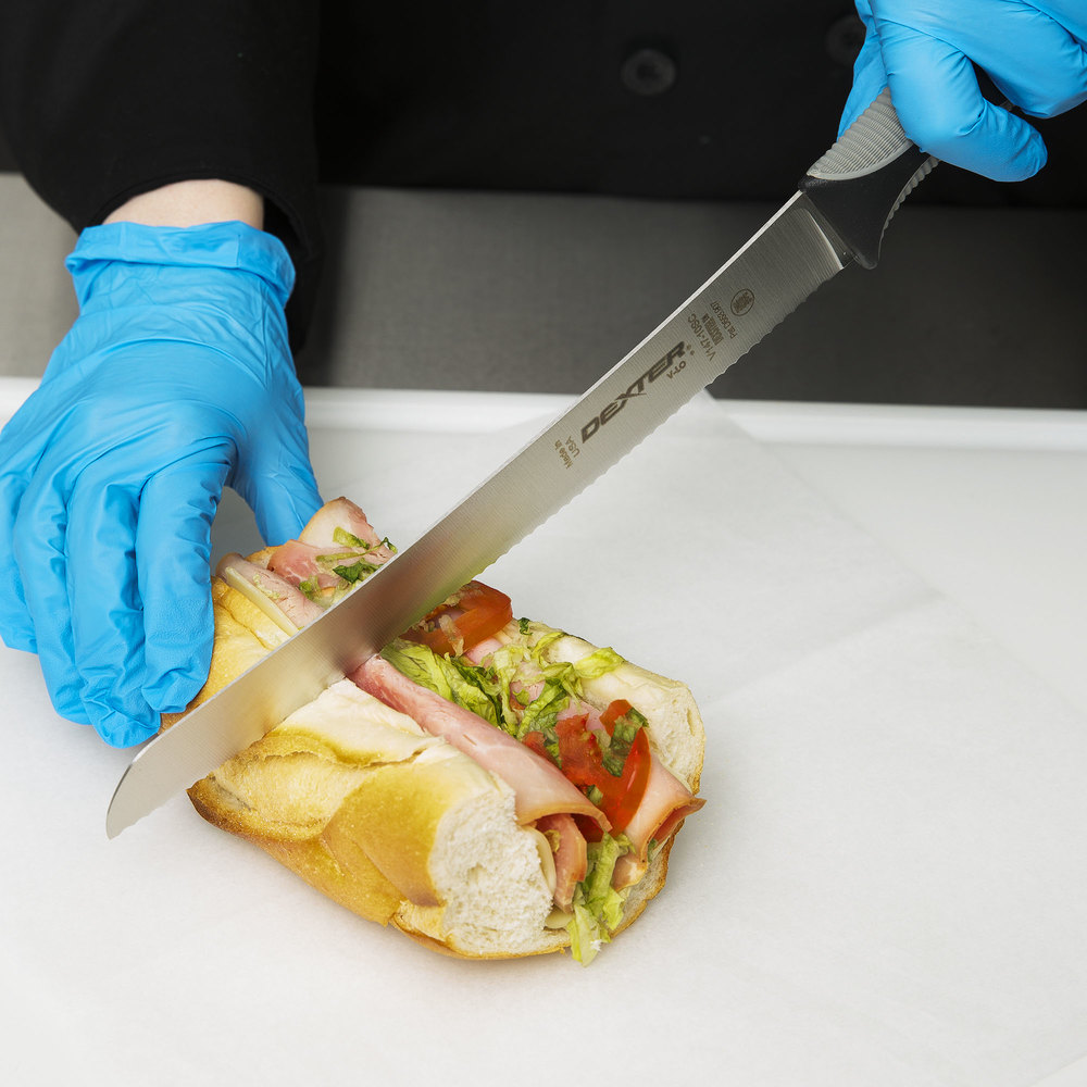 Dao Đa Năng Cắt Bánh Mì Thái Thịt Đông Lạnh, Rau Củ Quả Lưỡi 254 mm Thép Hợp Kim Cao Cấp, Chính Hãng Mỹ Dexter USA