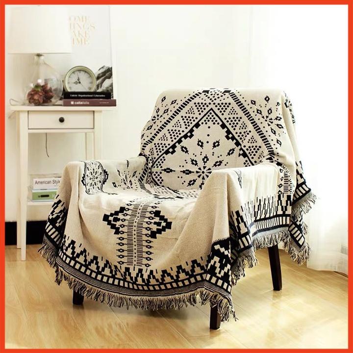 Khăn phủ sofa sử dụng hai mặt vintage mẫu mới 130x180cm