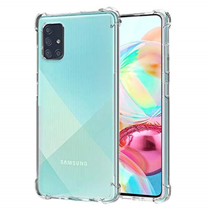Ốp lưng cho Samsung A10 A11 A12 A13 A14 A22 A31 A32 A50 A51 A52 A53 A70 A71 A72 A73 5G 4G trong suốt chống sốc phát sáng khi bật led