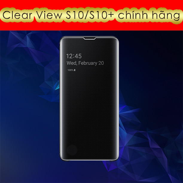 Bao da Clear view Galaxy S10 hiển thị thông minh
