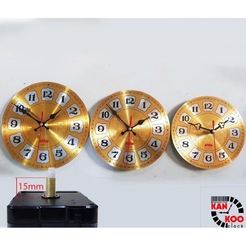 [COMBO 03 MÓN] Bộ máy đồng hồ treo tường kim trôi – Mặt nhôm D20 – Kim mã 8097 – Lắp ráp DIY