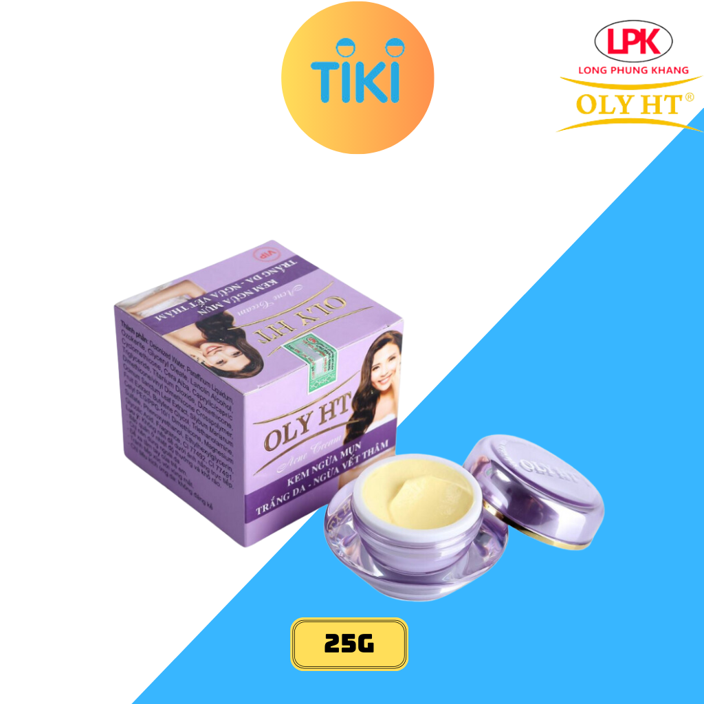 Kem Mụn - Trắng Da & Mờ Vết Thâm OLY HT Chính Hãng 25g LPK