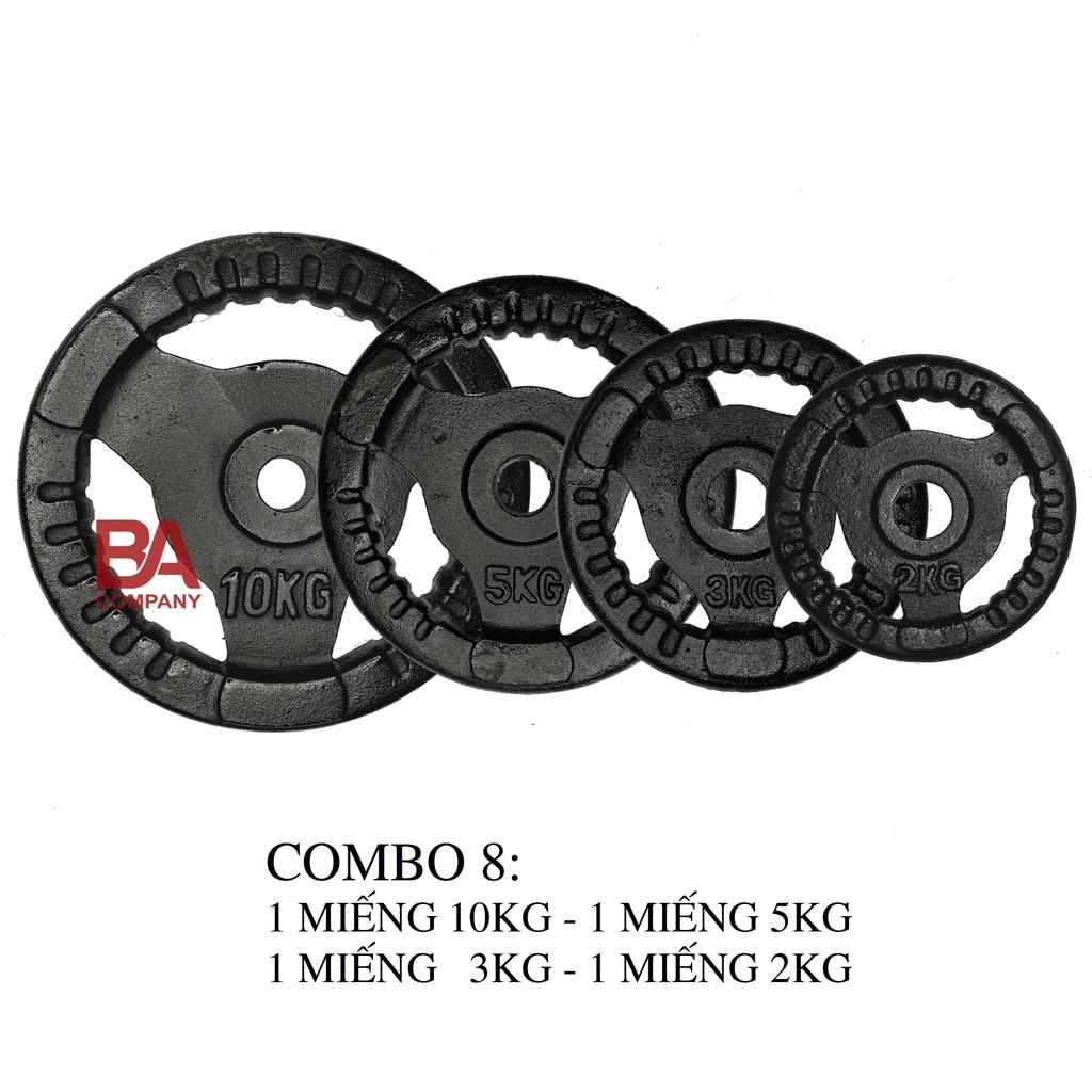 Combo 20kg miếng tạ gang phi 27