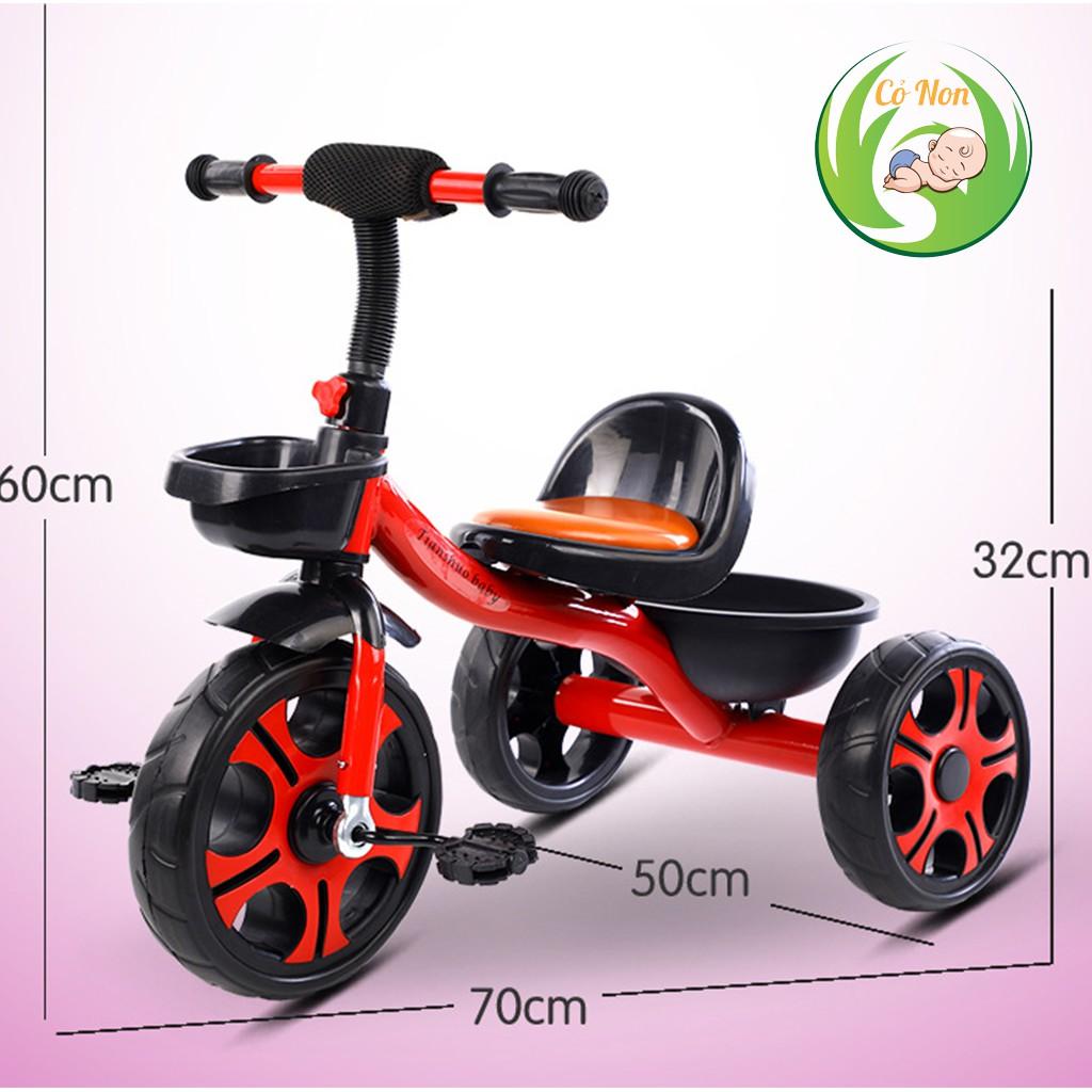 Xe đạp 3 bánh cho bé yên bọc da cao cấp