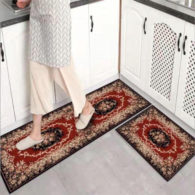 Bộ thảm nỉ trải sàn bếp giao màu ngẫu nhiên
