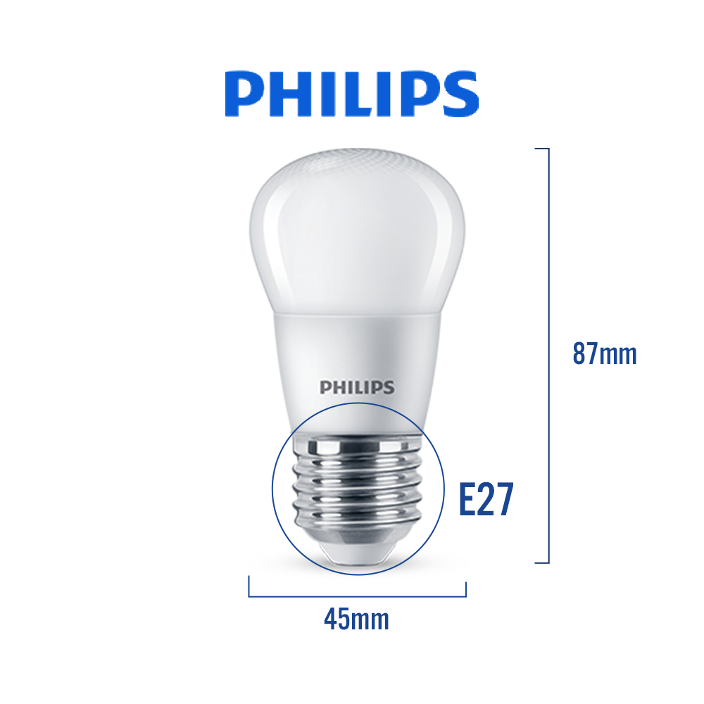 Bóng đèn PHILIPS LED BULB P45 Mycare Công suất (3W, 4W)