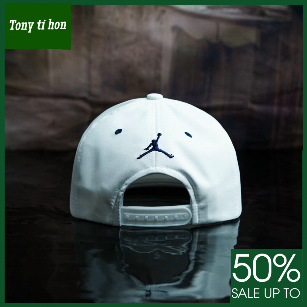 Tony tí hon - Mũ/nón kết lưỡi trai Snapback JD Classic trắng xanh thời trang nam nữ cao cấp