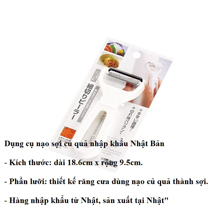 Combo dụng cụ nạo sợi & cắt gọt tạo hình củ quả nhập khẩu từ Nhật