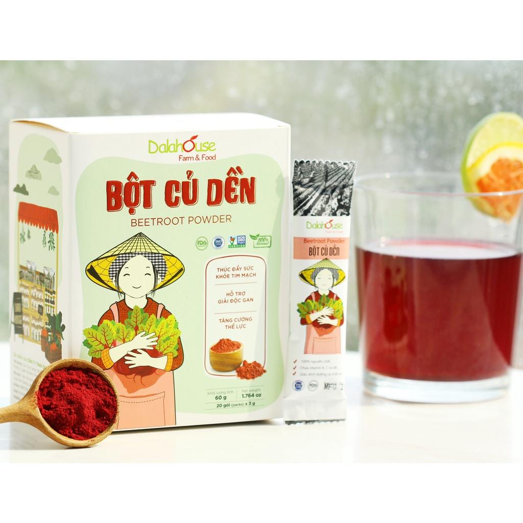 Bột Củ Dền Hữu Cơ Nguyên Chất Sấy Lạnh Dalahouse - Thải Độc Gan, Chống Viêm Gan, Tăng Cường Thể Lực, Cải Thiện Hệ Miễn Dịch, Ngăn Ngừa Thiếu Máu, Hỗ Trợ Người Bệnh Gout, Tốt Cho Dạ Dày, Điều Hòa Huyết Áp, Cải Thiện Trí Nhớ