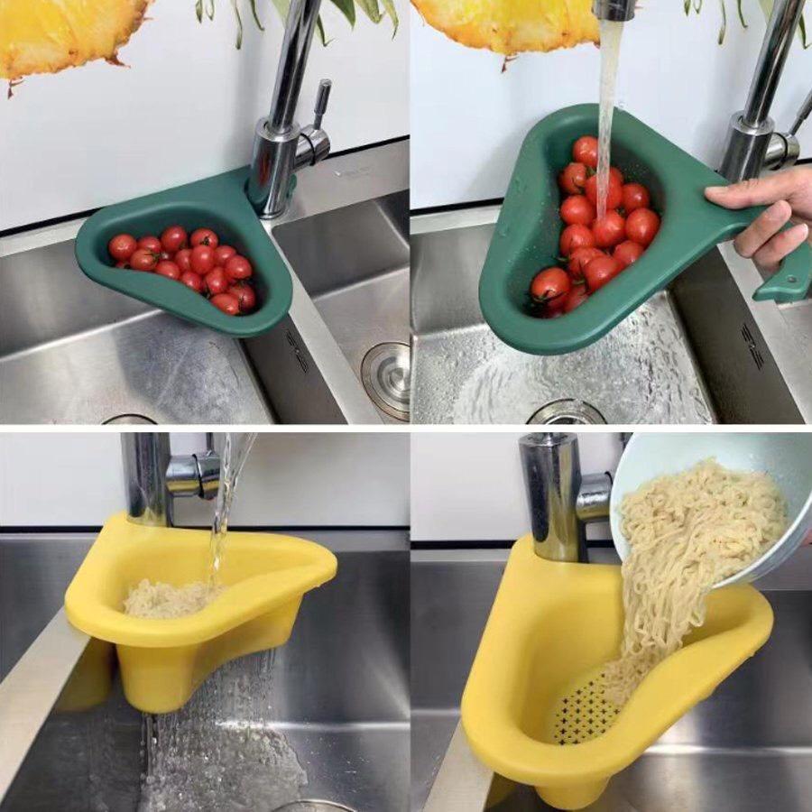 Giỏ Lọc Rác Bồn Rửa Bát Gài Bồn Rửa Chén Bồn Rửa Bát Khay ọc rác gắn bồn rửa bát Rổ Nhựa Đựng Giẻ Rửa Chén Xà Phò