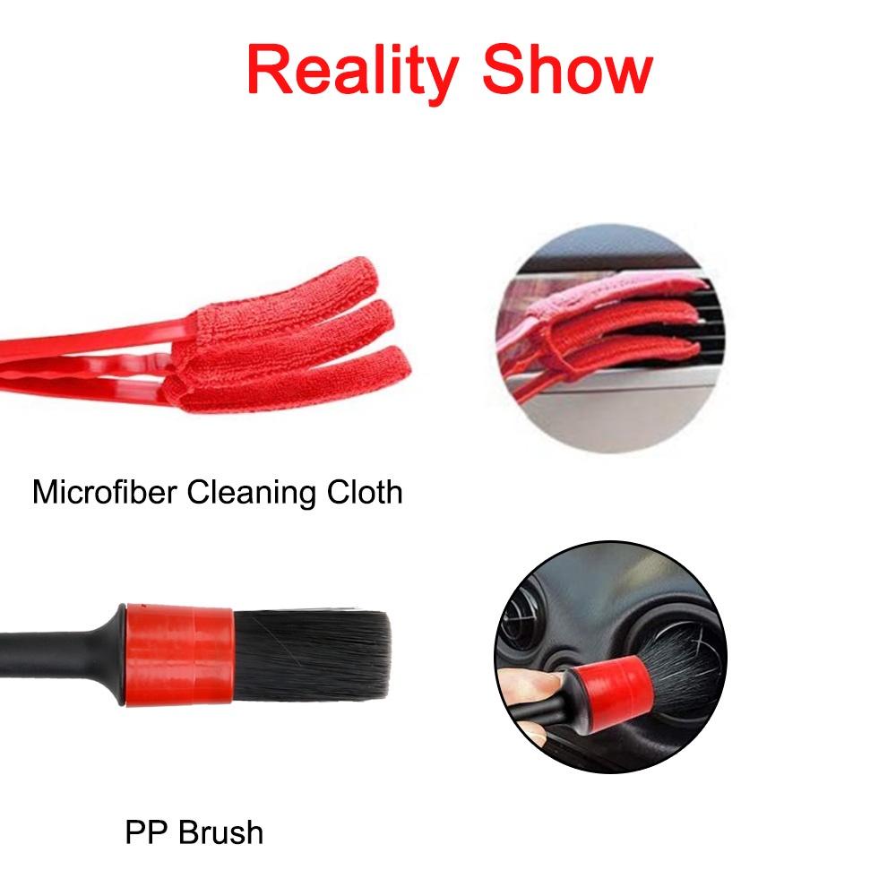 Set 9 đầu cọ vệ sinh xe hơi chuyên dụng