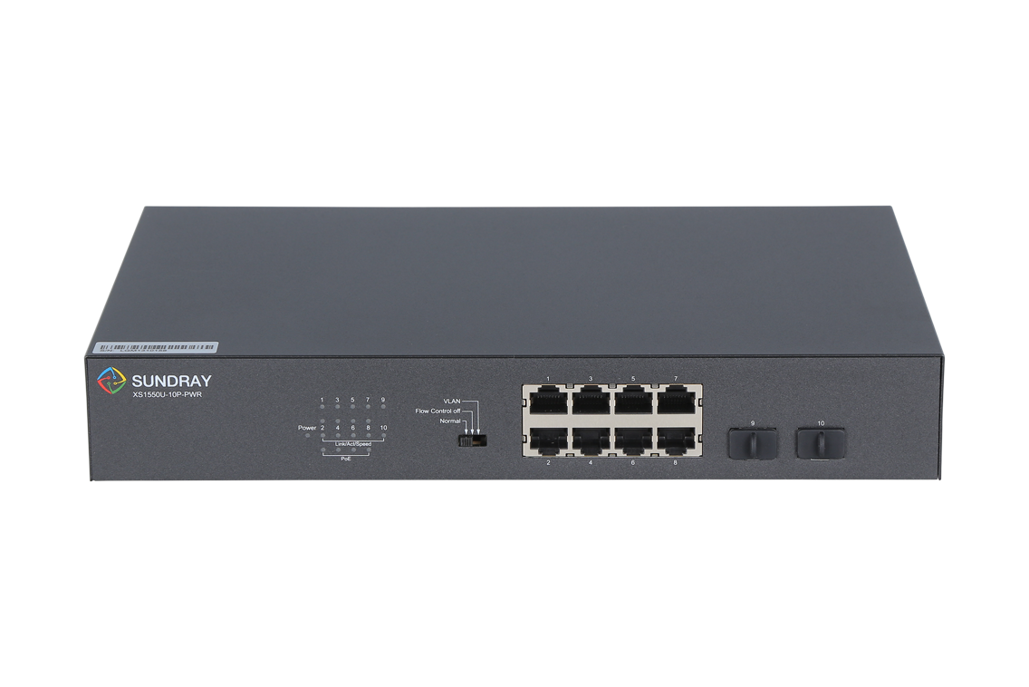 8-Port Gigabit Unmanaged Switch Sundray X-Link XS1550U-10P-PWR-hàng chính hãng