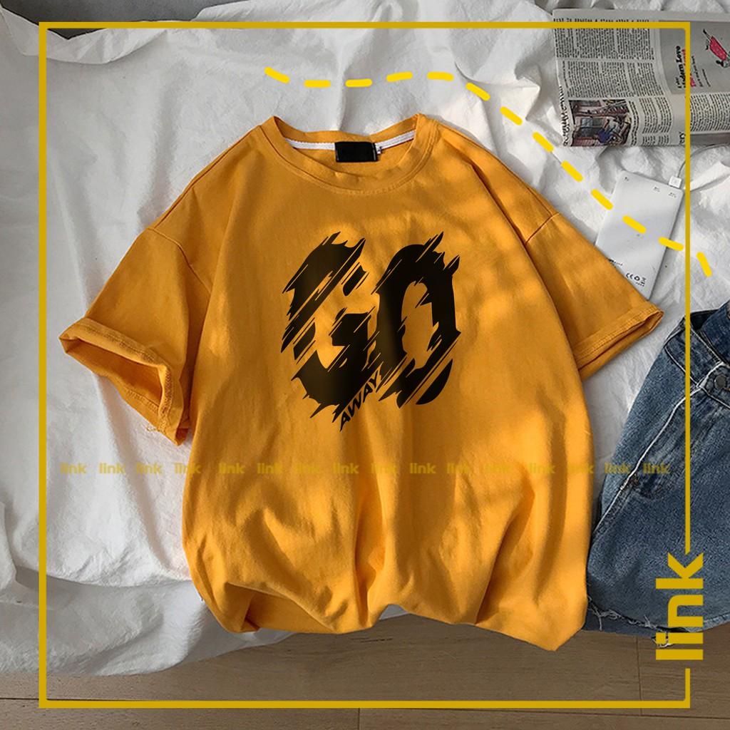Áo thun tay lỡ GO AWAY độc lạ mới dáng rộng unisex