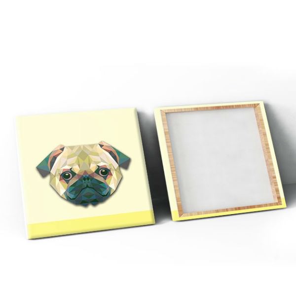 Bộ 2 Tranh Ép Gỗ MDF Treo Tường Động Vật "Cat And Dog" W109