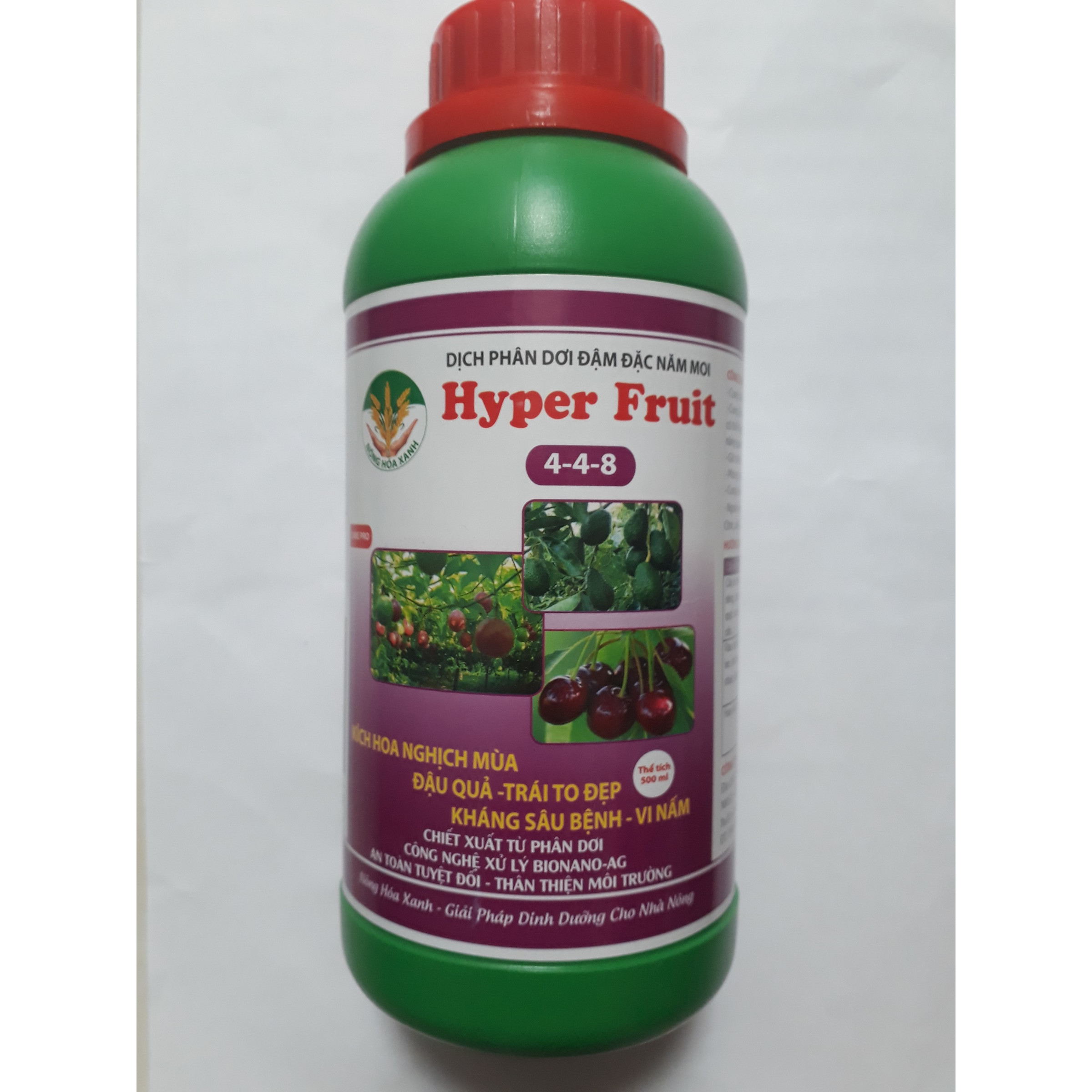 Dung dịch Phân Dơi Hyper Fruit giúp Kích Hoa Nghịch Mùa - Quả To Đẹp - Kháng sâu bệnh Chai 500ml
