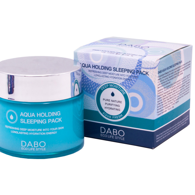 Mặt nạ ngủ cao cấp bổ sung dưỡng chất cha da Dabo Aqua Holding Sleeping Pack (80ml) – Hàng chính hãng.