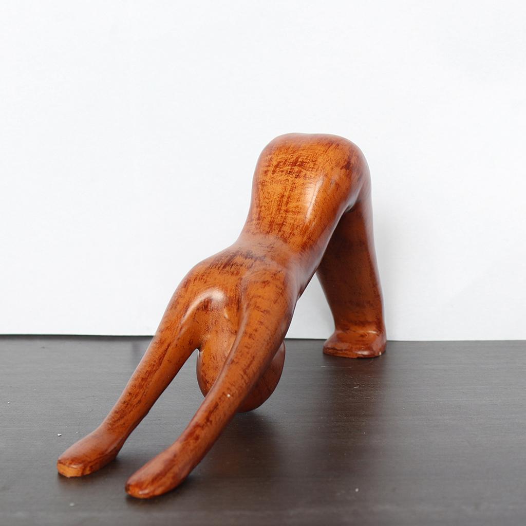2x Female Yoga Statue Sculpture Figure Figurines Tabletop Yoga Studio Decor