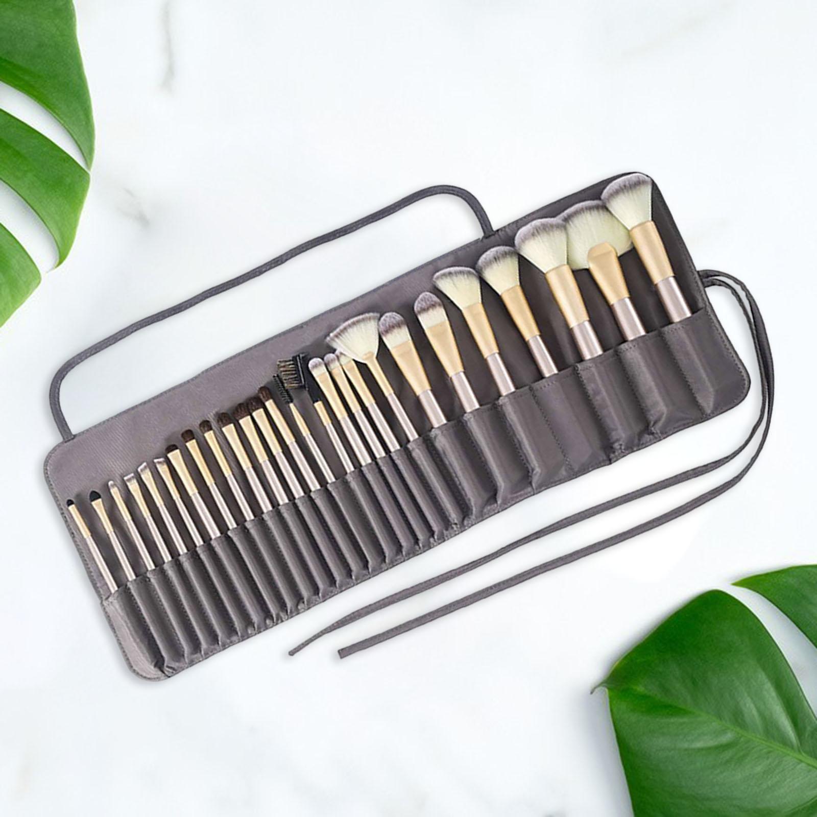 Makeup Brush Case Foldable Dust Proof for Eyebrow Pencil Eyeshadow Brush