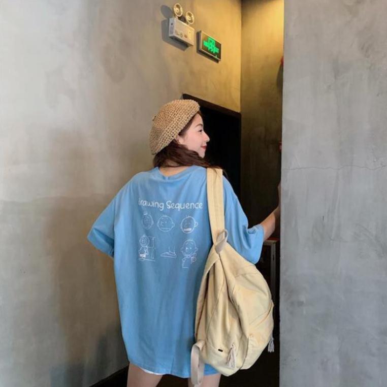 Áo Thun Tay Lỡ Unisex Form Rộng Drawing Sequence