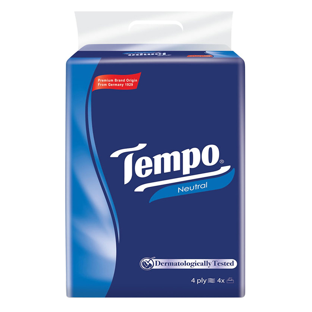 Lốc 4 gói Khăn Giấy Rút Tempo Icy Menthol(Hương bạc hà) 4 Lớp(4*90 tờ)