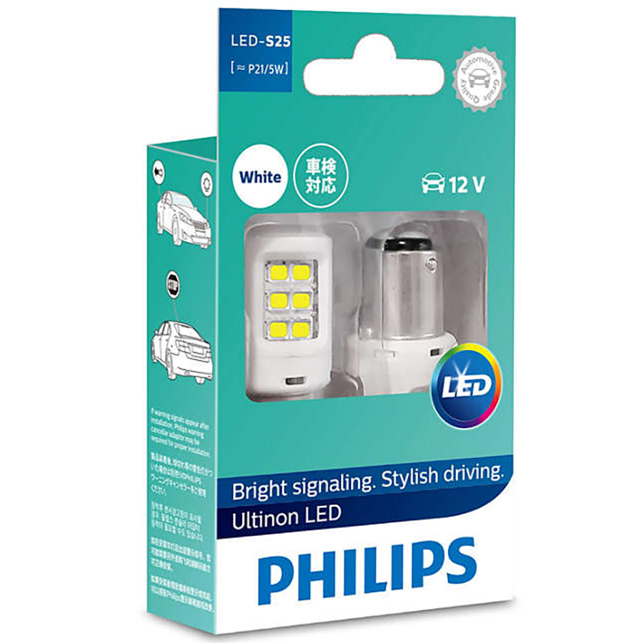 Bóng Đèn tín hiệu phanh hậu Ô tô, Xe hơi Philips Ultinon LED 11499ULWX212V 6000K Trắng