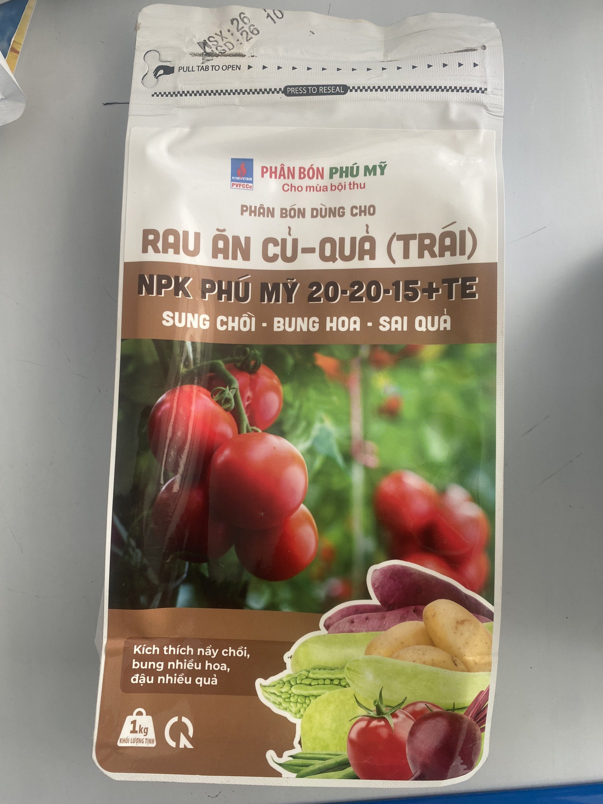 Phân Bón NPK Phú Mỹ 20-20-15 +TE | PHÂN BÓN Chuyên Rau Ăn Củ - Quả | PHÂN BÓN