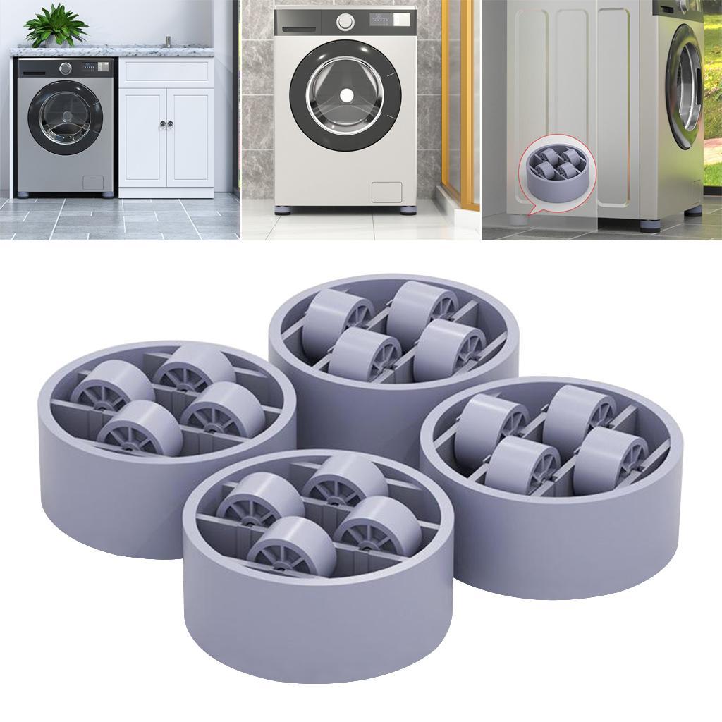 Anti Vibration Washer Feet Pads Universal Washing Machine Anti-Skid Roller Type