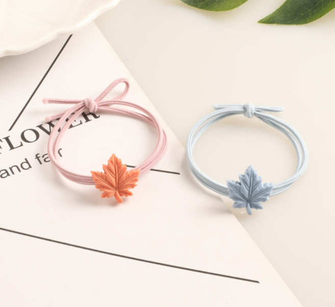Combo 5 dây thun cột tóc chiếc lá (ngẫu nhiên)