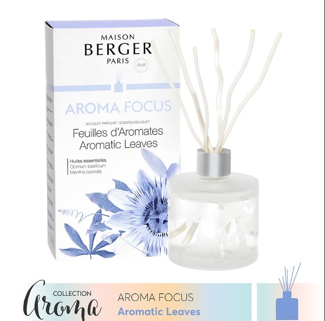 Maison Berger - Lọ tinh dầu khuếch tán hương 180ml Aroma Focus/ Aroma Happy/ Aroma Relax/ Aroma Respire