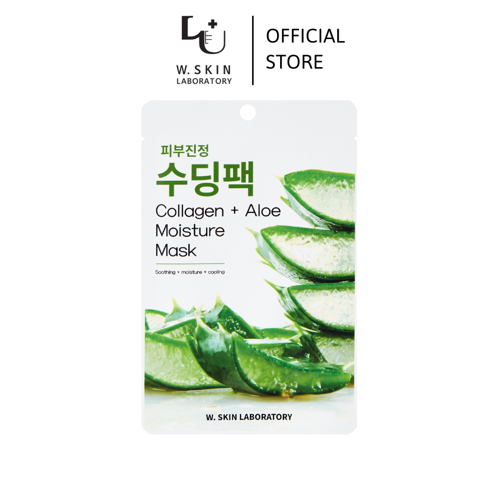 [Date 13/3/2025] Mặt nạ làm dịu và tăng độ đàn hồi của da COLLAGEN + ALOE MOISTURE MASK 22ml/ 1 sheet {Có tem phụ nhập khẩu chính ngạch}