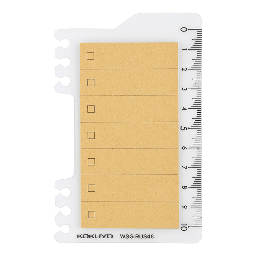 Japan Kokuyo KOKUYO student office loose-leaf notes sticky notes Pepsi stickers kraft paper full adhesive 4 set WSG-RUS46
