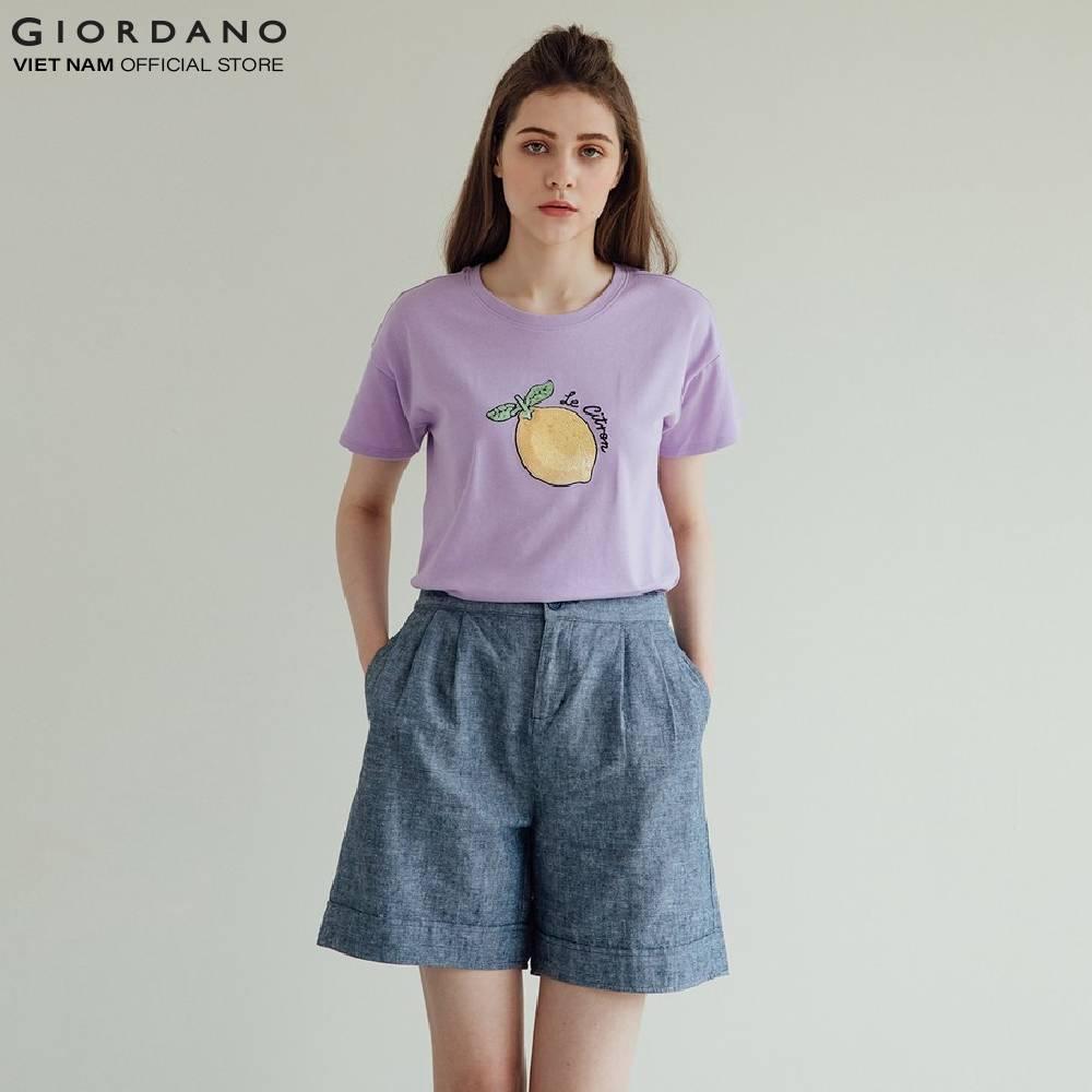 Quần Shorts Linen Nữ Giordano 05400233