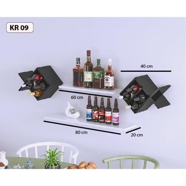 Kệ rượu giá xưởng sản phẩm sâu 15cm