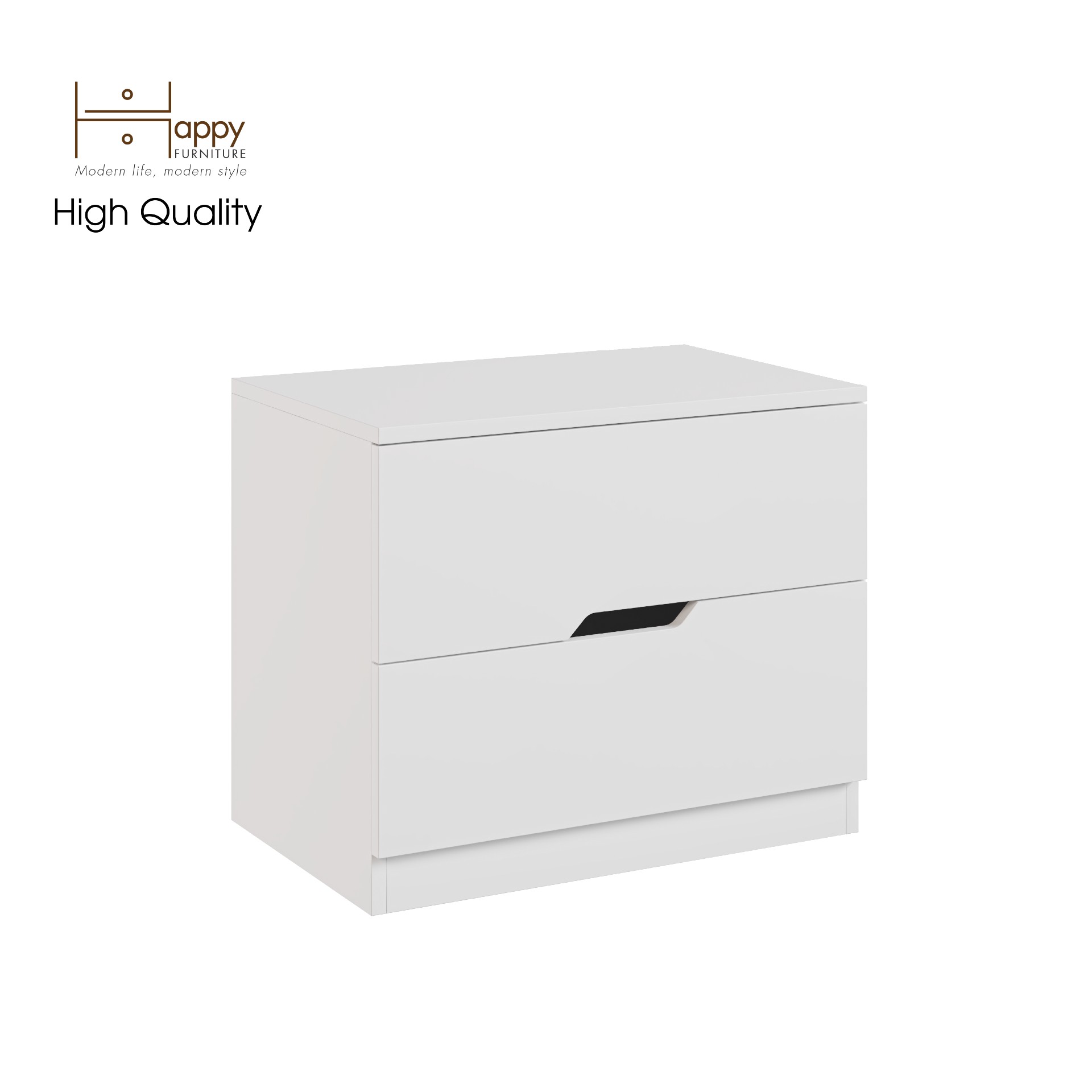 [Happy Home Furniture] DASH , Táp đầu giường - 2 ngăn kéo , 60cm x 40cm x 50cm ( DxRxC), THK_056