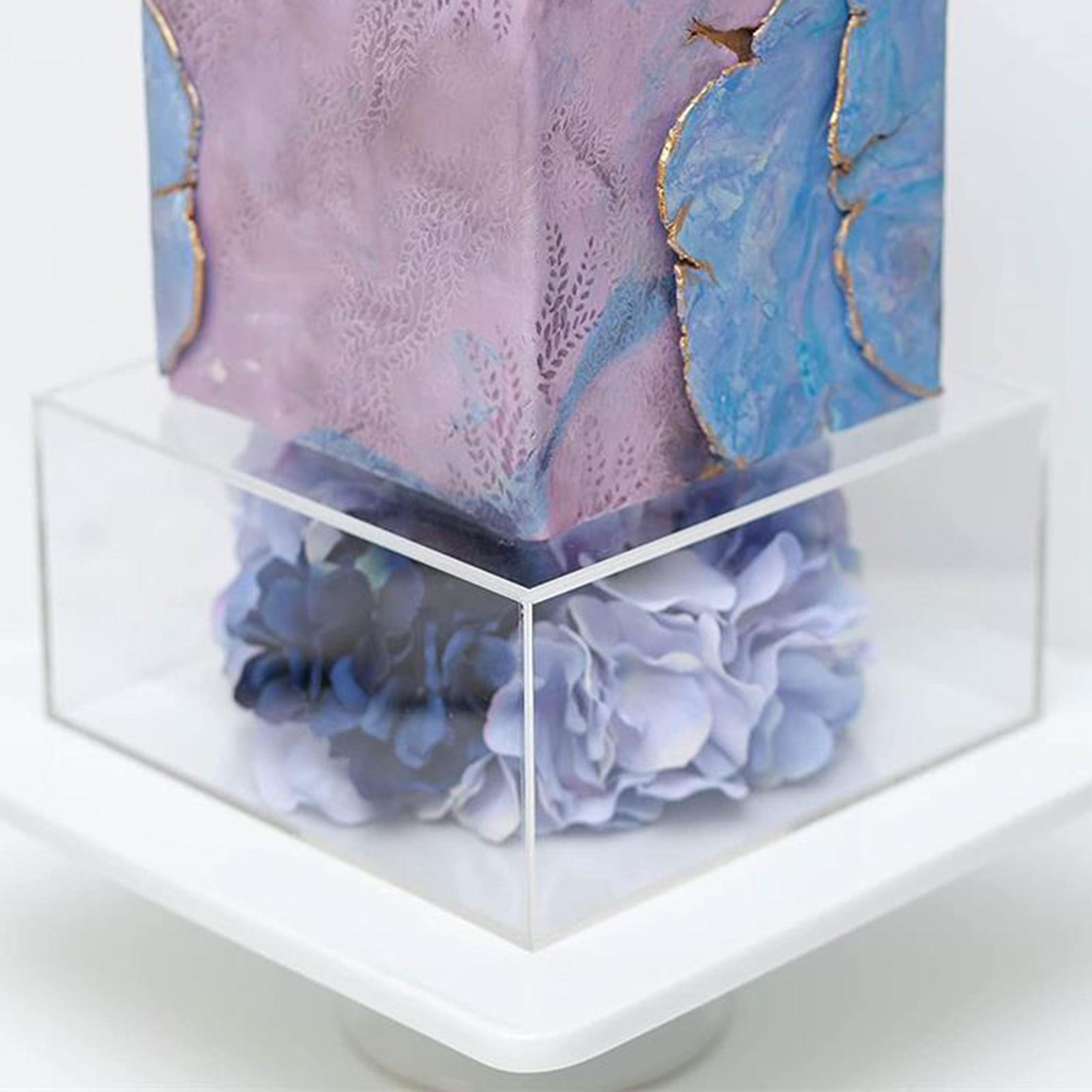 Display Box DIY Clear Acrylic Cake Box Stand for Cookie Party Favors Candies