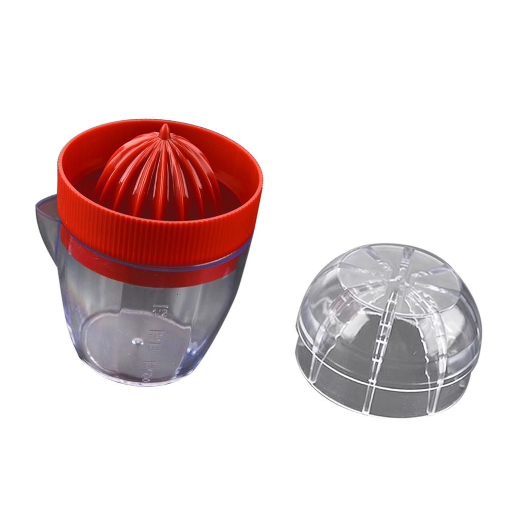 2pcs Juice and Pour Compact Juicer Squeezer Lemon/Lime Citrus Extractor Red
