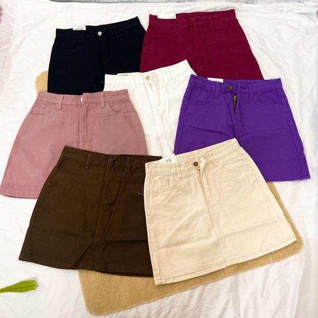 Chân váy khaki basic nhiều màu