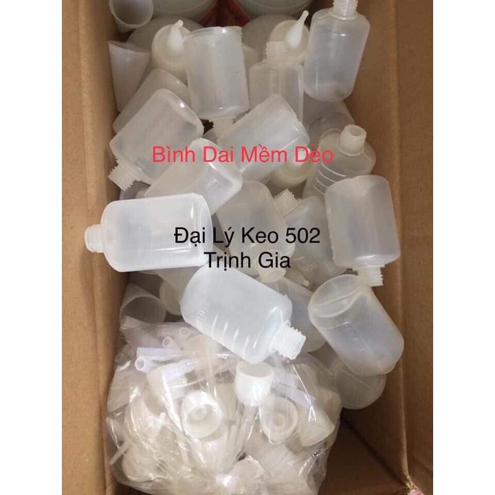 1 Kg Bình Nhựa Cứng.,Mềm 4x5 cm( 120 BÌNH+ NẮP+ CHỤP)