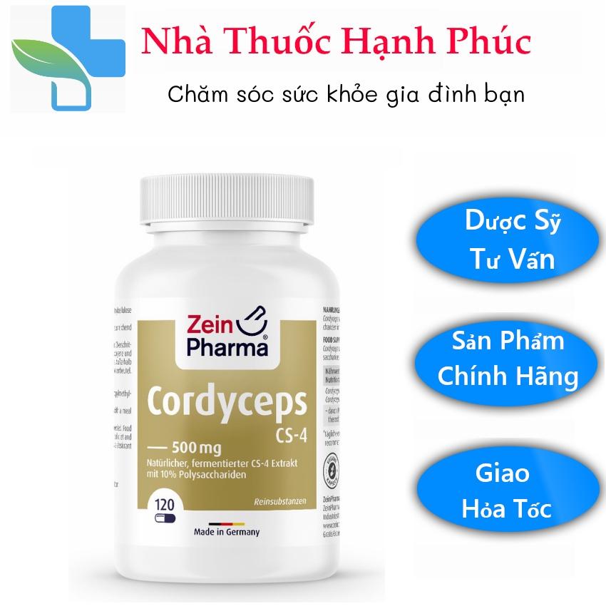 Tinh Chất Đông Trùng Hạ Thảo Zein Pharma Cordyceps, Giúp Tăng Cường Sức Khỏe, Đời Sống Tình Dục, Nhập Đức, 120 Viên