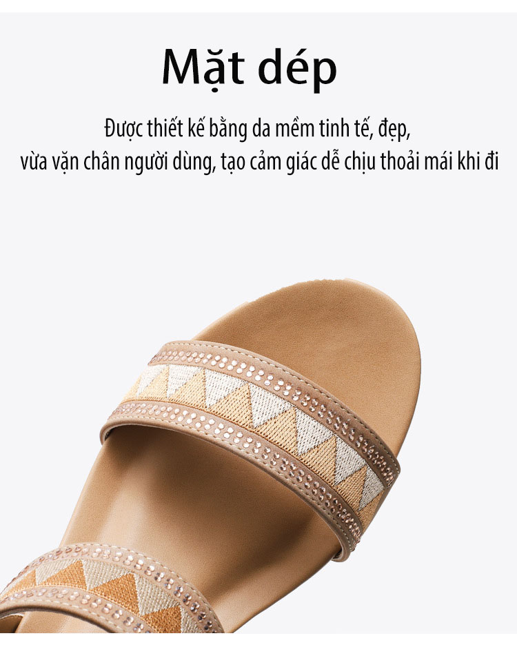 Giày quai ngang nữ giày sandals nữ dép quai hậu nữ cao 5 cm  Mã 320-270A