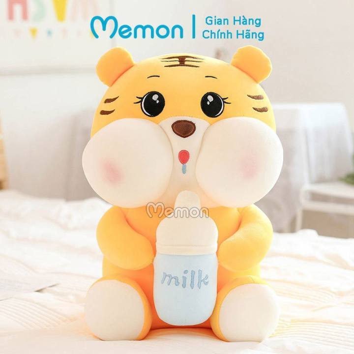 Gấu Bông Hổ Ôm Bình Sữa Cao Cấp Memon